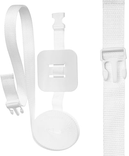 8m Gurt für Babybett Beistellbett für Boxspringbett,Beistellbett Gurt 8m x 2,5cm,Fester Gurte für Kinderbett Seitenbettgurt für Boxspringbetten, Sichert Kinderbett gut ab,mit Edelstahl Schutzplatte