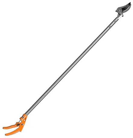 Gartenschere Mit Langem Stiel, Astschere Mit Schneide- Und Haltefunktion, 99–198 Cm Lange Säge, Gartenschere, Stangensäge, Zum Obstpflücken, Baumschnitt Und Ausputzen,1m/39.4in