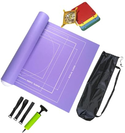 dwxnauixl Deluxe Puzzlematte zum Aufrollen, inklusive Zubehör für 2000 Teile und praktischen Reiselösungen. Tragbare Puzzlematte zum Aufrollen für 2000