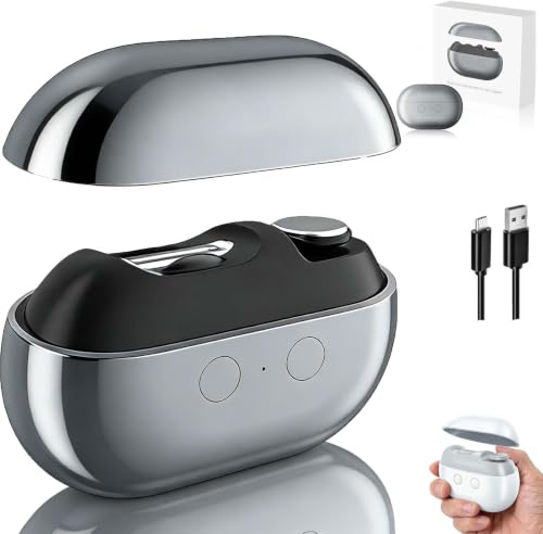 2026 New Tagliaunghie Elettrico 3-in-1 Ultra Silenzioso, Lima Per Unghie Elettrica Portatile Con Luce LED, Tagliaunghie Automatico Ricaricabile USB, Per Mani E Piedi, Bambini, Adulti E Anziani(Nero)