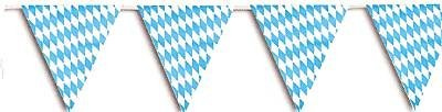 1 WIMPELKETTE Girlande 10m BAYRISCH RAUTE OKTOBERFEST