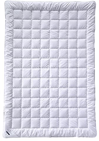 Billerbeck Bettdecke E22 Wash-Star - Superlight – 135 x 200 cm – leichte Sommerdecke – MAGICfill® 95 – Hohlfaser – mit Wash-Egg