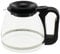 Verseuse conique noire avec couvercle adaptable A05BLACK pour Cafetière - Expresso broyeur
