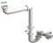 Bonomini 1540CP40B0 | Sifone Salvaspazio Cucina Bagno | Accessori Lavandino Cucina | Lavastoviglie o Lavatrice | Lavello a Vasca Singola | Bianco