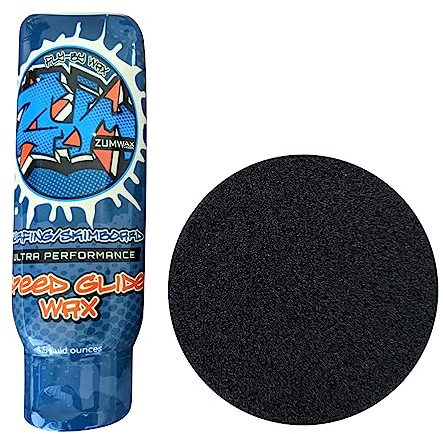 ZUMWax Surfing Skimboard Keramikwachs, hergestellt in den USA, PFAS-frei, langlebig und umweltfreundlich, mit geheim Vanilleduft, jede Temperatur für maximale Geschwindigkeit und Gleiten auf Sand und