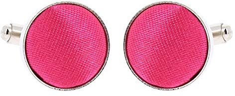 Boutons de Manchette Rose fushia pour Homme - Accessoire Poignet Chemise et Veste de Costume - Mariage, Cérémonie