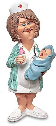 Les Alpes 014 77005 Hebamme 19 cm Kunstharz Funny Dekofigur Serie Berufe