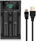 Universal Battery Charger, Kratax 2 Slot Smart Battery Charger with LCD Display for Rechargeable Batteries Li-ion Ni-MH Ni-Cd AA AAA SC C 26650 21700 20700 18490 18650 18350 17500 16340 14500 10440