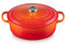 Le Creuset Cocotte ovale Signature en fonte émaillée, 2,75 qt, flamme
