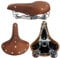 Fahrradsattel BGB-902 Hellbraun Ledersattel Retro Sattel Fahrradsitz Hollandrad gefedert