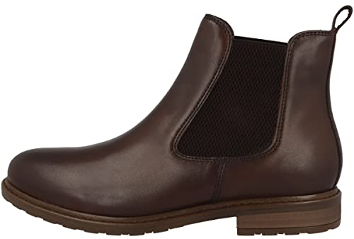 Tamaris Damen Damen 1-1-25056-27 312 Chelsea-Stiefel, Braun Muscat Leather, 39 EU