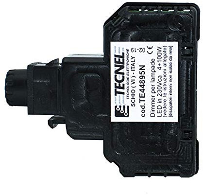 TE44895 Deviatore Keystone con dimmer per lampade led (Nero)