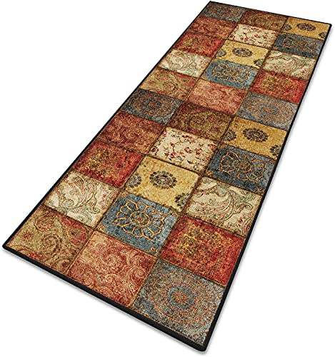 MENGH Teppich Läufer Flur LäUfer Teppiche Flur rutschfest Interior Teppich 6mmBenutzerdefinierte Länge für Küche Schlafzimmer Wohnzimmer - 90x100cm