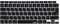 XSKN Israel Hebräisch Englisch Sprache Silikon Tastaturabdeckung Skin kompatibel mit 2020 New MacBook Air 13 Zoll mit Touch ID und M1 Chip A2337 A2179 Laptop-Tastatur (EU US-Layout, Schwarz)