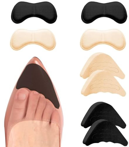 PLABBDPL 2 Paia Riempitivi Scarpe Unisex Grandi Inserti Regolabili Scarpe 2 Paia Inserti Fodera con Impugnatura sul Tallone Cuscinetti Poggiapiedi Adesivi Riutilizzabili, Adatta Maggior Parte Scarpe