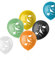 Folat 68389 Ballons Dino Roars 33cm - 6 Stück