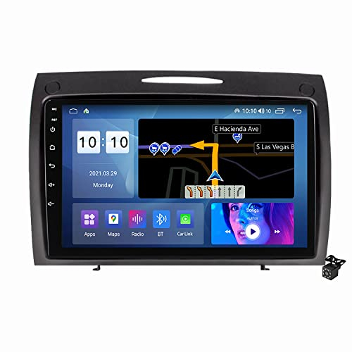 Android Auto Multimedia Player Mit Navi Für Mercedes Benz SLK Class R171 SLK200 SLK280 SLK300 2004-2011 9 Touchscreen Autoradio Mit Carplay/Bluetooth/WiFi/Rückfahrkamera,M300s/3+32g