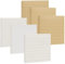 Simpolor Haftnotiz (6 Stück), Super Sticky Notes 7,5x7,5 cm, Selbstklebende Blöcke für Notizen, To-do-Listen und Erinnerungen, einfach zu posten für Zuhause, Büro, Notebook - Weiß + Braun