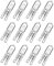 Simusi G9 Halogen Bulbs, G9 25W Light Bulbs, G9 Dimmable Capsule Bulbs, Warm White 230V 2700K, Non-Flicker,12 Pack