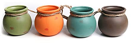 Hängetopf Korb Hängepflanzer Mini Seil Fleischiger Blumentopf Keramikvase Wandmontierte Pflanze Bonsai Töpfe