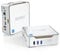 NiPoGi GK3 Plus Mini PC, Ιntel Alder Lake-N95 (jusqu'à 3,40 GHz) Mini Ordinateur de Bureau, 8 Go RAM 256 Go ROM Mini Ordinateur, 2xHMDI+VGA 4K Triple Display pour école/Maison/Bureau.