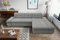 DOMO. collection Ecksofa Moric, Couch in L-Form, Eckcouch, Sofa in L-Form 300 x 172 x 80 cm (BxTxH), hellgrau