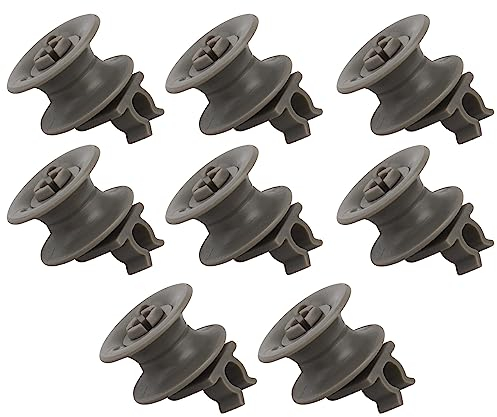 Be In Your Mind 8PCS Upper Dishrack Roller Wheels 4581DD3002A Compatible with LG LDF6920BB LDF6920ST Dishwasher Rack Assembly Replacement Parts Plastic