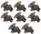 Be In Your Mind 8PCS Upper Dishrack Roller Wheels 4581DD3002A Compatible with LG LDF6920BB LDF6920ST Dishwasher Rack Assembly Replacement Parts Plastic