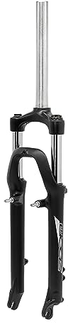 P4B | Federgabel für 26 Zoll in Mattschwarz | 1 1/8 Gabelschaft Außendurchmesser | 240 mm Schaftlänge | Für Scheibenbremse (is) und V-Brake