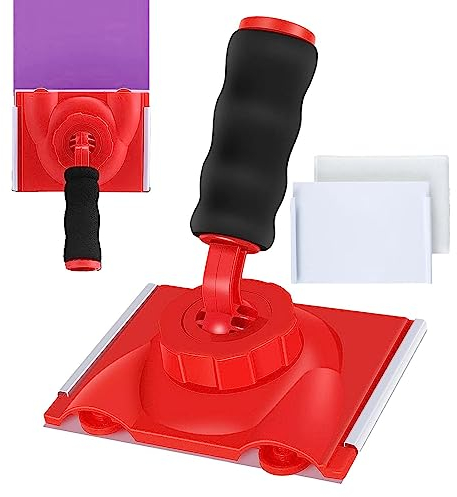 Moxeupon Trim Paint Edger,Wand-Eckpad-Trimmer Handheld Brush Tool Für Decke, Bürsten, Malzubehör Mit Einstellbarem Winkel Für Dec, Türen, Zierleisten Und Fußleisten