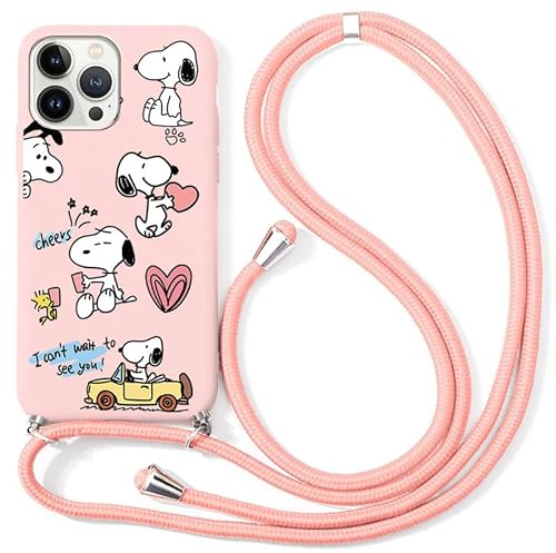 PBNDJVG Handykette Handyhülle für iPhone 8 iPhone 7 iPhone SE 2022/2020 4,7 Hülle mit Band, Anime Muster Necklace Lanyard Silikon mit Kordel zum Umhängen Stoßfest TPU Schutzhülle für iPhone 8 7, S2