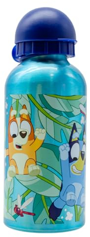 ms móvil shop Botella de Aluminio BLUEY para Niños – Cantimplora Infantil – Botella de Agua Reutilizable 400ml Ludo Studio | Producto Oficial
