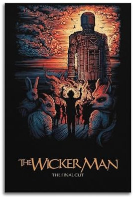 greb The Wicker Man Film-Leinwand-Poster, Raumdekoration, ästhetisches Poster, künstlerisches Poster für Schlafzimmer, Wohnzimmer, Wände, 30 x 45 cm, ungerahmt