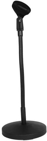 Toyvian Mikrofonständer Tisch Verstellbar Metall Mikrofonstativ Für Schreibtisch Mit Mikrofonclip Kompakt Stabil Tägliche Nutzung