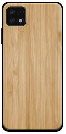 Hülle passend für Smartphonica Handyhülle für Samsung Galaxy A22 5G in Holz-Optik - Back Cover Bambus Kunstholz Hülle - Braun/Kunstholz;TPU/Back Cover