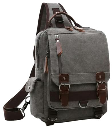 LUCKYGET rucksack damen Frauen Rucksack Vintage Canvas Umhängetasche Freizeit -Vogue -Paket Duffel Bag Wild School Taschen Für Teenager -Mädchen-Klopfen