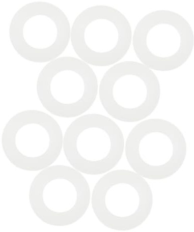 BUGUUYO Dichtungs-flachdichtung Ersatz 20 Stück Nylon-unterlegscheiben 18 Mm Durchmesser Weiß Für Schraubbefestigungsanwendungen