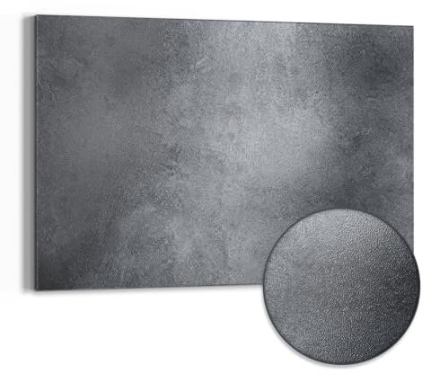 DEQORI Metall Magnettafel | 60x40 cm cm groß | Motiv Betonstruktur im Detail | Whiteboard für alle Magnete | Magnetboard Wand-Tafel für Küche & Büro | Design Magnetwand Pinnwand magnetisch