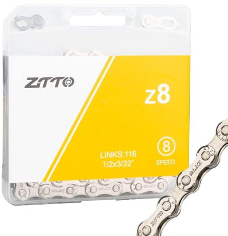 GAREGEAR Bike Chain 6/7/8/9/10/11/12 Speed MTB Bike Chains with Quick Link (6/7/8 Speed Chain)