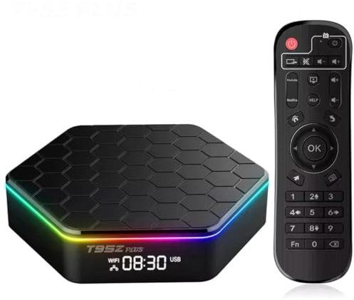 Android 12.0 TV Box, 4GB RAM 32GB ROM Allwinner H618 Quad-Core 64-bit Cortex-A53，Android Box with 2.4GHz/5.0GHz WiFi 10/100M Ethernet, Support H.265/3D/6K Ultra HD/BT 5.0/HDMI 2.0 Smart TV Box