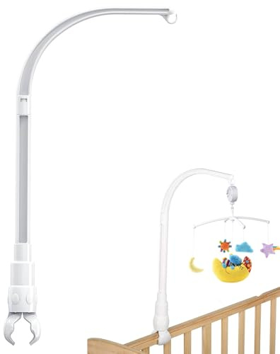 Baby Mobile Halterung, Mobile Halterung Wickeltisch, Babybett Klingelhalterung, Baby Mobile Ständer, Bettglocken Halterung, Mobile Halterung für Babybett, Mobile Gestänge,Mobiles Gestänge für babybett