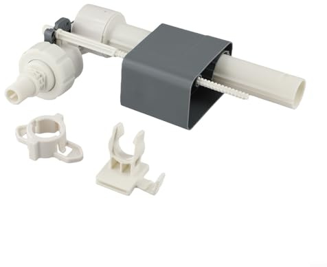 Bathroom in-Wall Water Tank Inlet Valve, White Plastic G1/2 Or G3/4 Fitting for Wall Hung Toilet, Space-Saving Concealed Cistern Fill Valve for Modern and Traditional Bathroom Setups(1/2 in)