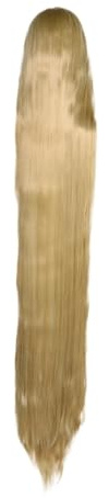Gladiaond 1pc Synthetische Blonde Perücke Extra Lange Haare Prinzessin for Frauen Cosplay Täglichen Urlaub Party Kostüm Perücken