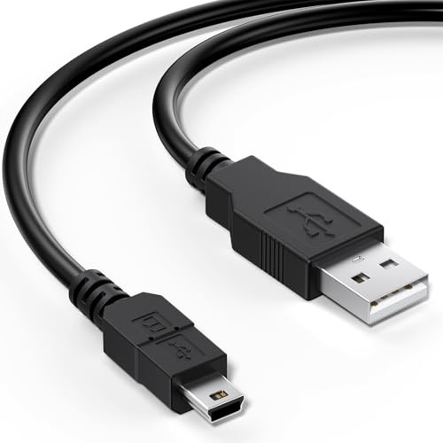 AK Universal Charging Cable for PS3 console, USB 2.0 Type A to Mini B Cable, Mini Charging Cable, Dash cam cable, MP3 Player, Digital Cameras, USB A to USB B 1.8m long