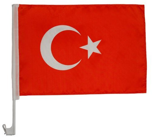 Auto-Fahne: Türkei Fußball Europameisterschaft