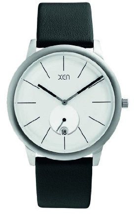 Xen Herren-Armbanduhr XL Analog Quarz Leder XQ0193