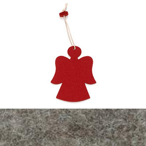 Hey-Sign Filz-Anhänger Engel - 9x11cm - braunmeliert