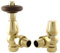 SMR Bathrooms Ben-B Bentley Traditional Thermostatic Radiator Valve (Angled TRV), Polished Brass