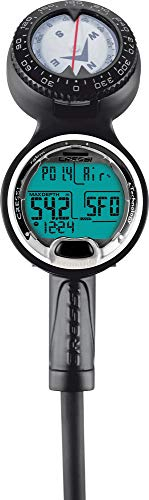Cressi Sub Leonardo 3 Scuba Diving Computer Console with Pressure Gauge and Compass