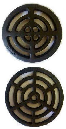 5.5 Diameter 140mm 9mm 3/8 Thick Round Circular Cast Iron Gully Grid/Grate Heavy Duty Drain Cover Black Satin Finish.